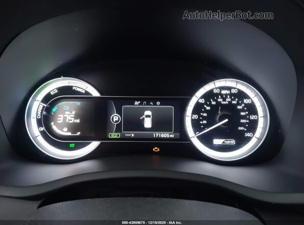KNDCB3LC7H5047703 2017 KIA NIRO Красный Вид задних сидений