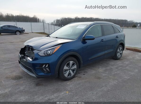 KNDCB3LC9N5538642 2022 KIA NIRO Синий Передняя левая четверть