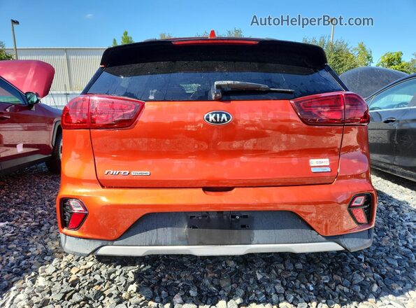KNDCC3LC5M5480573 2021 KIA NIRO Orange Вид ззаду