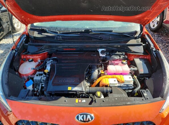 KNDCC3LC5M5480573 2021 KIA NIRO Orange Вид підкапотного простору