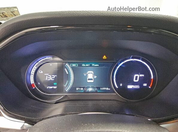 KNDCC3LG0N5160422 2022 KIA NIRO Black Instrument cluster view