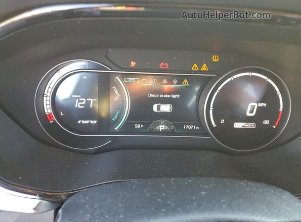 KNDCC3LG6N5116960 2022 KIA NIRO Charcoal Widok zestawu wskaźników