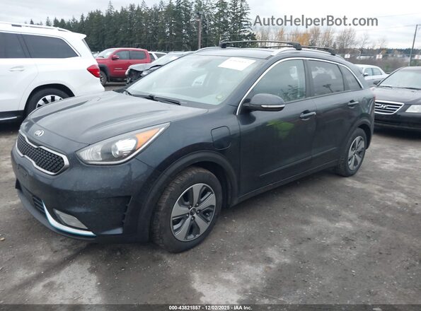 KNDCD3LD5J5213631 2018 KIA NIRO PLUG-IN HYBRID Dark Blue Vista tres cuartos delantera izquierda