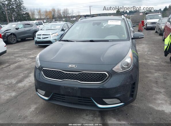 KNDCD3LD5J5213631 2018 KIA NIRO PLUG-IN HYBRID Dark Blue Vista del cuadro de instrumentos