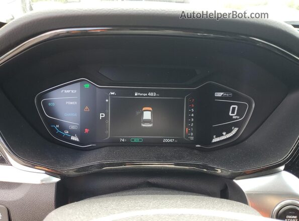 KNDCD3LD5N5489443 2022 KIA NIRO Silver Instrument cluster view