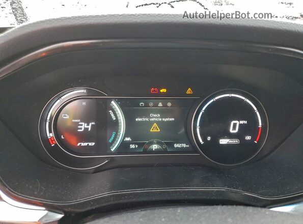 KNDCE3LG3N5140854 2022 KIA NIRO Blue Instrument cluster view