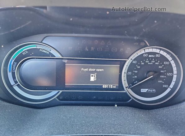 KNDCM3LD3N5518552 2022 KIA NIRO Silver Vista del cuadro de instrumentos