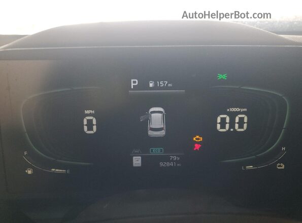 KNDCP3LE2P5082568 2023 KIA NIRO Silver Vista del cuadro de instrumentos