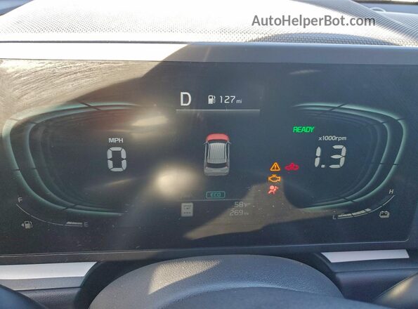 KNDCP3LE5T5325395 2026 KIA NIRO Gray Սարքավորումների վահանակի տեսք