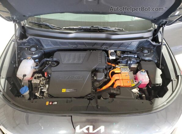 KNDCP3LE6P5104331 2023 KIA NIRO Gray Widok wnętrza z tyłu
