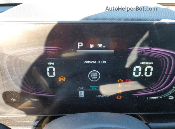 KNDCR3LE1P5077775 2023 KIA NIRO Black Vista del cuadro de instrumentos
