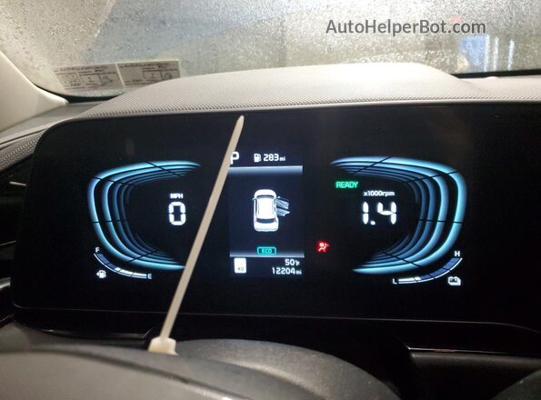 KNDCR3LE3R5124775 2024 KIA NIRO Blue Instrument cluster view