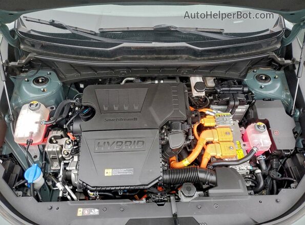 KNDCT3LE9P5048882 2023 KIA NIRO Green Widok komory silnika
