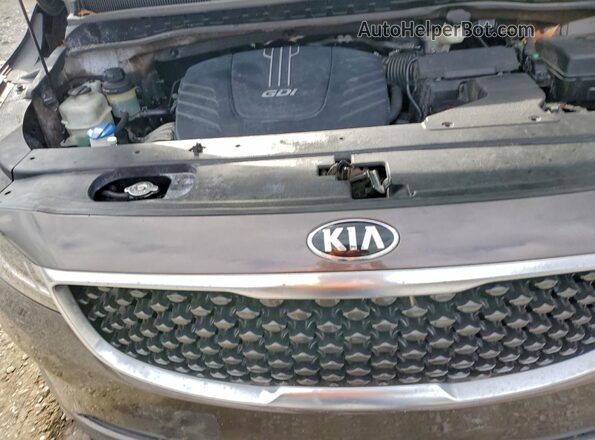 KNDMB5C10G6134866 2016 KIA SEDONA Коричневый Вид подкапотного пространства