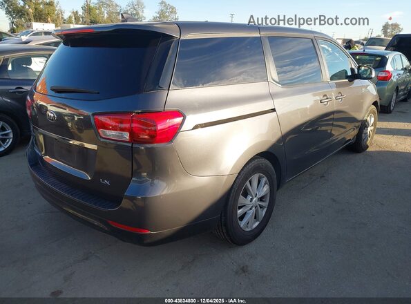 KNDMB5C11H6233178 2017 KIA SEDONA Gray Rear right