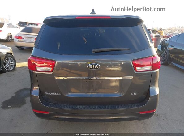 KNDMB5C11H6233178 2017 KIA SEDONA Gray 