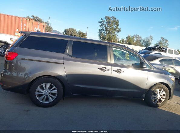 KNDMB5C11H6233178 2017 KIA SEDONA Gray 360 interior view
