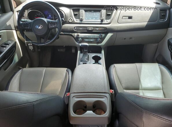 KNDMB5C11L6642239 2020 KIA SEDONA Blue Dashboard view