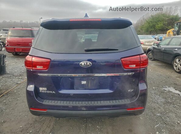 KNDMB5C12L6575182 2020 KIA SEDONA Blue Widok z tyłu