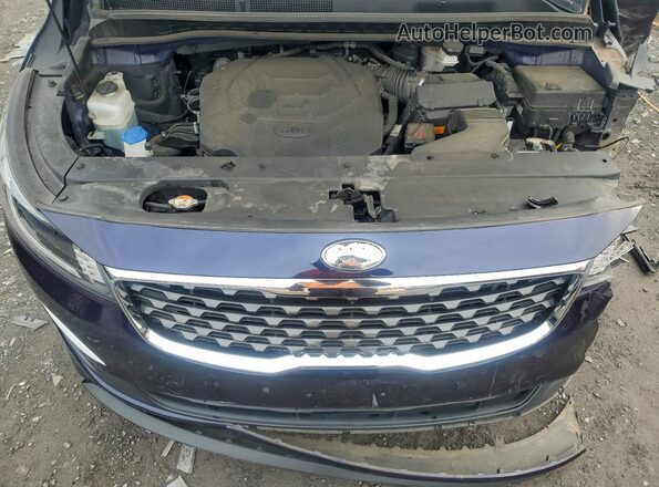 KNDMB5C12L6575182 2020 KIA SEDONA Blue Widok komory silnika