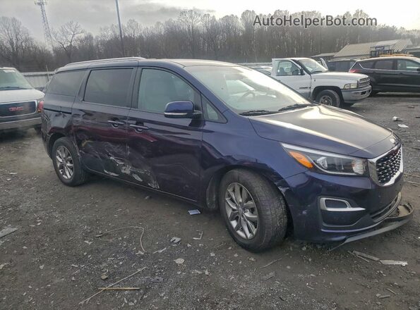 KNDMB5C12L6575182 2020 KIA SEDONA Blue Przód prawy