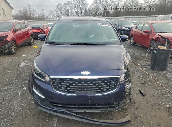 KNDMB5C12L6575182 2020 KIA SEDONA Blue Widok z przodu
