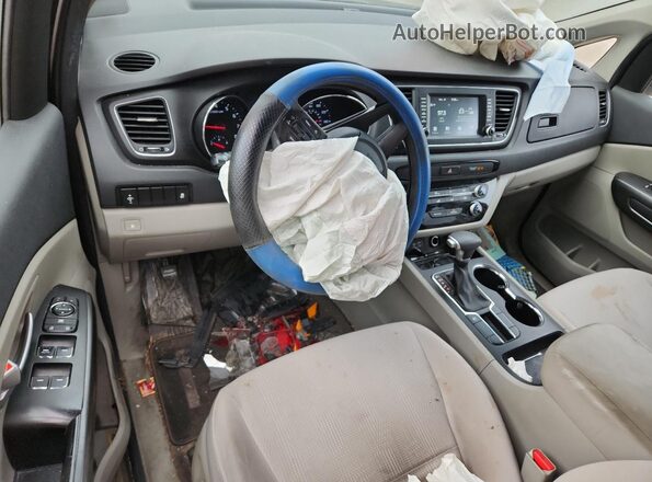 KNDMB5C13M6666883 2021 KIA SEDONA Gray Vista del salpicadero