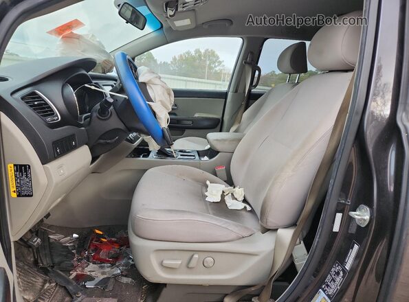 KNDMB5C13M6666883 2021 KIA SEDONA Gray Vista interior delantera