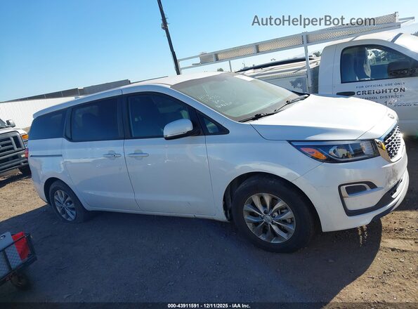 KNDMB5C14L6624902 2020 KIA SEDONA White უკანა სალონის ხედი