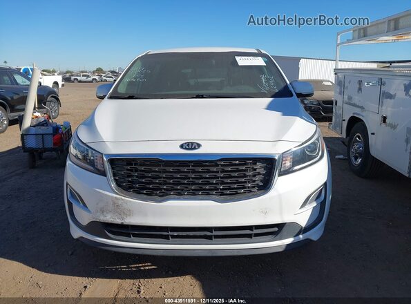 KNDMB5C14L6624902 2020 KIA SEDONA White ხელსაწყოთა პანელის ხედი