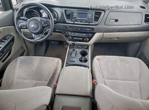 KNDMB5C15G6199129 2016 KIA SEDONA White Առջևի վահանակի տեսք
