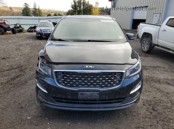 KNDMB5C15K6517663 2019 KIA SEDONA Black წინა ხედი