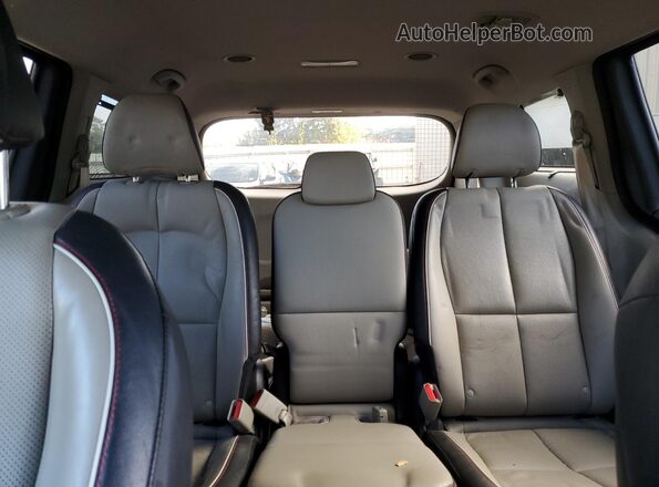 KNDMB5C15K6517663 2019 KIA SEDONA Black უკანა სავარძლების ხედი