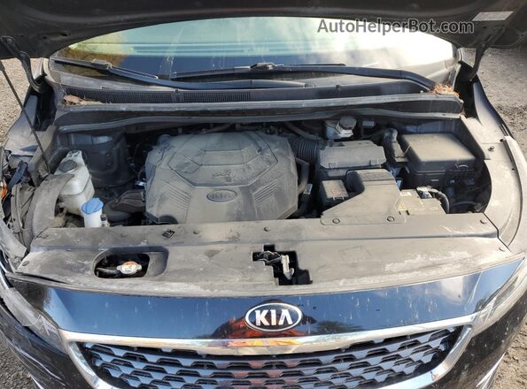 KNDMB5C15K6517663 2019 KIA SEDONA Black ძრავის განყოფილების ხედი