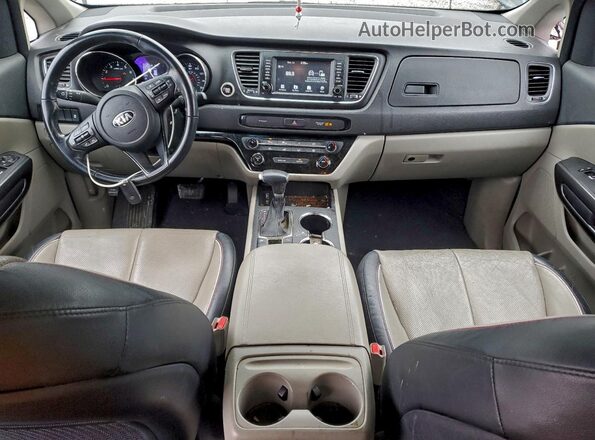 KNDMB5C16K6562272 2019 KIA SEDONA Black წინა პანელის ხედი