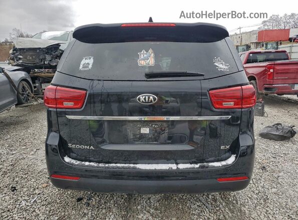 KNDMB5C16K6562272 2019 KIA SEDONA Black უკანა ხედი