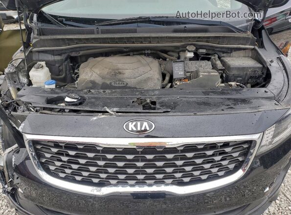 KNDMB5C16K6562272 2019 KIA SEDONA Black ძრავის განყოფილების ხედი