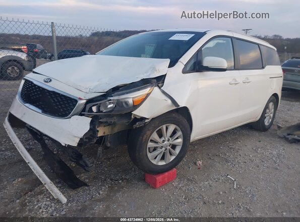 KNDMB5C18G6103705 2016 KIA SEDONA Белый Передняя левая четверть