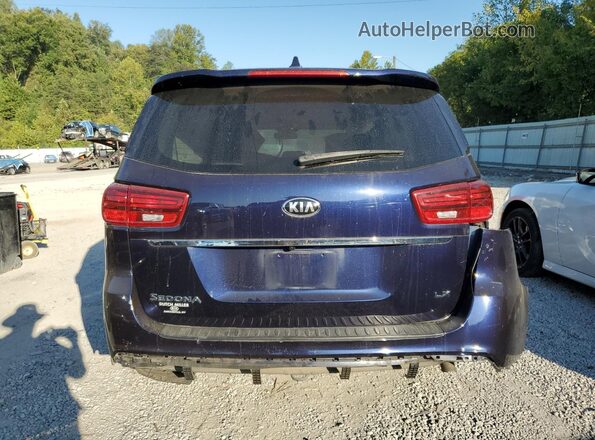 KNDMB5C18M6666717 2021 KIA SEDONA Blue უკანა ხედი