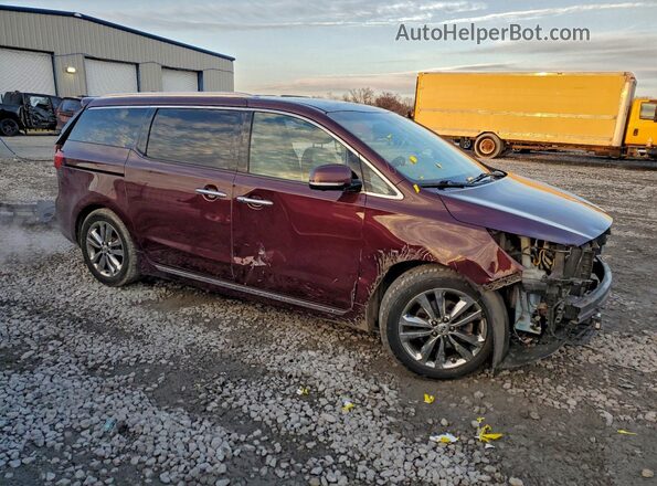 KNDME5C18J6389103 2018 KIA SEDONA Burgundy 