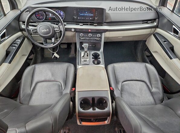 KNDNB4H34P6214907 2023 KIA CARNIVAL Black წინა პანელის ხედი