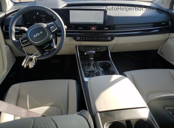 KNDNE5K34S6497517 2025 KIA CARNIVAL White წინა პანელის ხედი