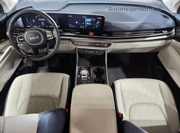 KNDNE5KAXS6044761 2025 KIA CARNIVAL Gray Widok deski rozdzielczej