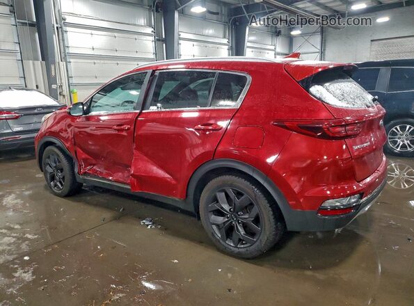 KNDP63AC0M7931702 2021 KIA SPORTAGE Red Հետևի ձախ