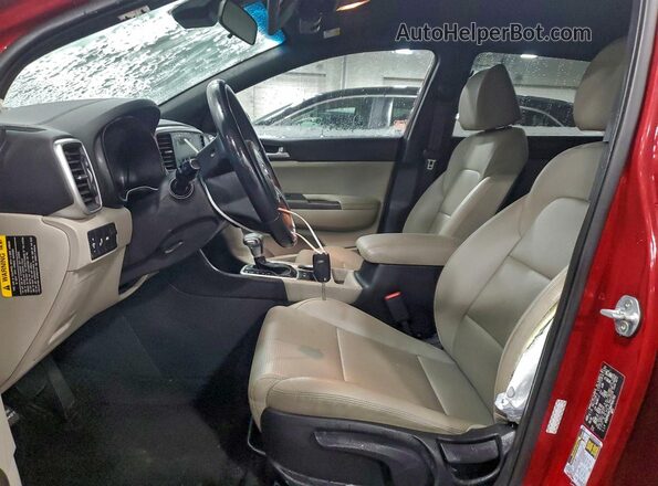 KNDP63AC0M7931702 2021 KIA SPORTAGE Red Սալոնի դիմացի տեսք
