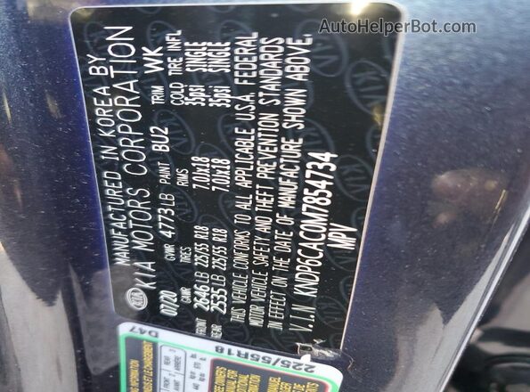 KNDP6CAC0M7854734 2021 KIA SPORTAGE Blue 