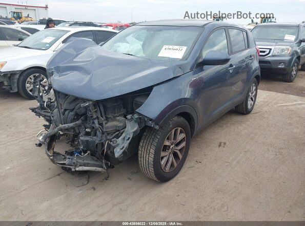 KNDPBCAC4G7878163 2016 KIA SPORTAGE Dark Blue წინა მარცხენა ხედი სამი მეოთხედიდან