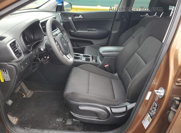 KNDPM3AC2M7859780 2021 KIA SPORTAGE Brown Вид салону спереду