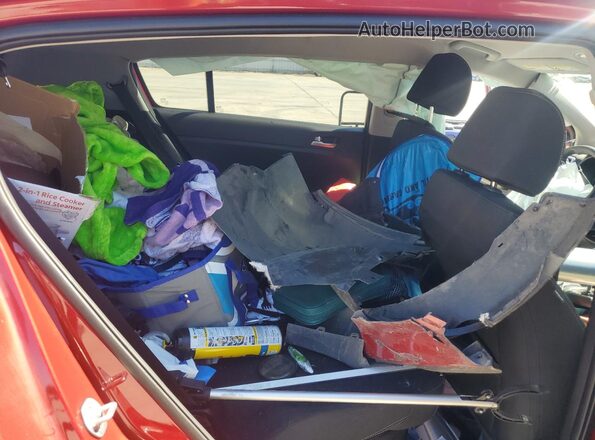 KNDPM3ACXN7009686 2022 KIA SPORTAGE Red Rear seats view