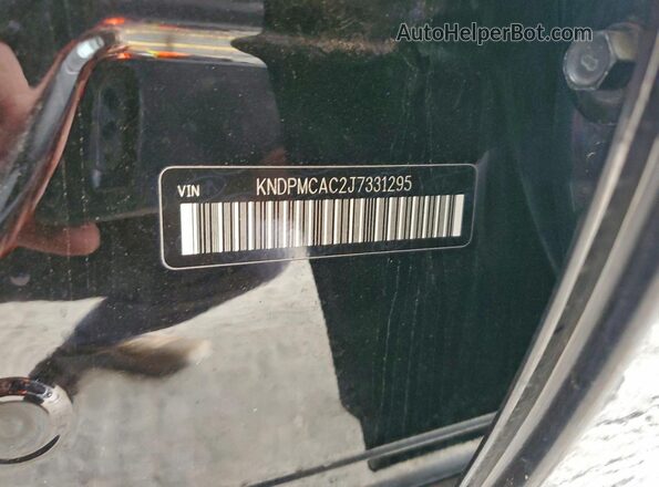 KNDPMCAC2J7331295 2018 KIA SPORTAGE Black 